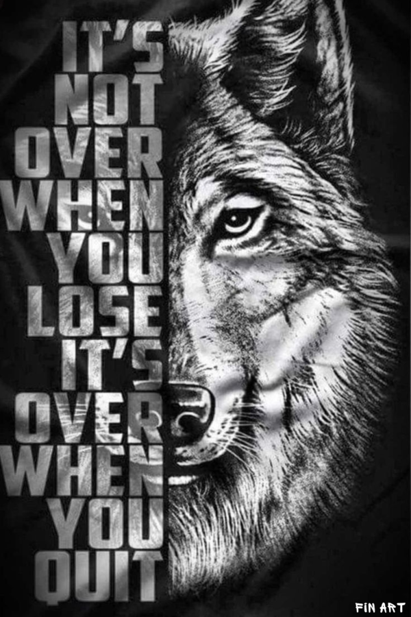 „IT'S NOT OVER WHEN YOU LOSE...”