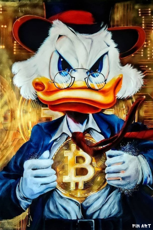 Donald Duck "Bitcoin"