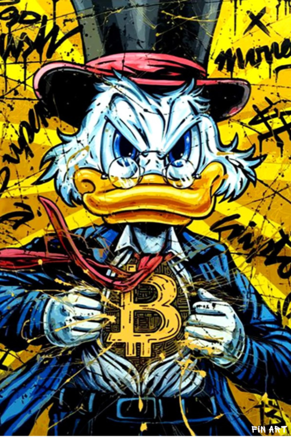Donald Duck "Bitcoin"