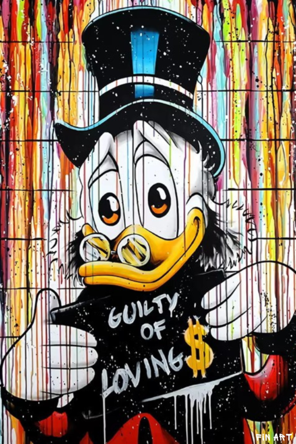 Donald Duck "Guilty of loving $"